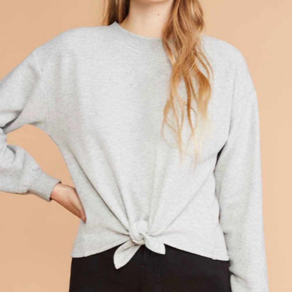 Lou & Grey • Toasty Terry Tie Front Top • NWT!